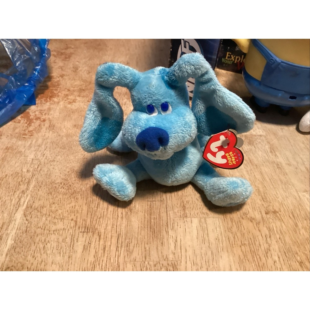 Ty Beanie Babies Blue's Clues Blue 8in Sitting Stuffed Animal Plush 2011 Retired